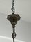 Lámpara de araña de bronce de 5 luces, Italia, años 60, Imagen 7