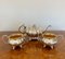 Antique Edwardian Silver-Plated Tea Service, 1900, Set of 3 4