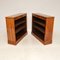 Walnut Open Bookcases, 1930s, Set of 2 4