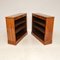 Walnut Open Bookcases, 1930s, Set of 2, Image 4