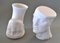 Porcelain Head Vases by Ilona Romule, Set of 2 2