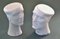 Porcelain Head Vases by Ilona Romule, Set of 2 1