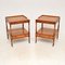 Georgian Yew Wood Side Tables, 1950s, Set of 2, Image 1