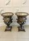 Large 19th Century Porcelain and Ornate Brass Mounted Vases, 1880, Set of 2 2