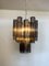 Murano Smoked Glass Tube Chandelier, 1990s 3