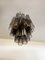 Lámpara de araña de cristal de Murano ahumado, años 90, Imagen 12