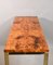 French Burl Elm Console Table, 1970s, Image 9