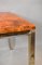 French Burl Elm Console Table, 1970s 14