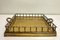 Vintage Chinoiserie Brass Faux Bamboo Serving Tray, 1970s, Image 2