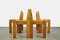 Brutalist Pine Dining Chairs by Ate Van Apeldoorn for Houtwerk Hattem, Netherlands, 1970s, Set of 4 13