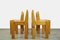 Brutalist Pine Dining Chairs by Ate Van Apeldoorn for Houtwerk Hattem, Netherlands, 1970s, Set of 4 12