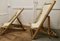 Large Bamboo Deck Chairs with Coffee Table, 1960s, Set of 3 1
