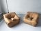 Camel Brown Leather Sandra Sofa Set by Annie Hieronimus for Ligne Roset, 1973, Set of 5, Image 28