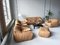 Camel Brown Leather Sandra Sofa Set by Annie Hieronimus for Ligne Roset, 1973, Set of 5, Image 4