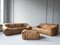 Camel Brown Leather Sandra Sofa Set by Annie Hieronimus for Ligne Roset, 1973, Set of 5, Image 7