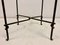 Vintage Side Table in Wrought Iron and Glass, 1980s 8