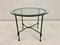 Vintage Side Table in Wrought Iron and Glass, 1980s 5