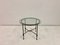 Vintage Side Table in Wrought Iron and Glass, 1980s 2