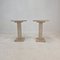 Italian Travertine Pedestals or Side Tables, 1980s, Set of 2 1