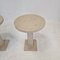 Italian Travertine Pedestals or Side Tables, 1980s, Set of 2 8