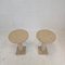 Italian Travertine Pedestals or Side Tables, 1980s, Set of 2 13