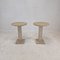 Italian Travertine Pedestals or Side Tables, 1980s, Set of 2 2