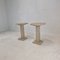 Italian Travertine Pedestals or Side Tables, 1980s, Set of 2 10