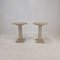 Italian Travertine Pedestals or Side Tables, 1980s, Set of 2 11