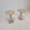 Italian Travertine Pedestals or Side Tables, 1980s, Set of 2 5
