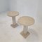 Italian Travertine Pedestals or Side Tables, 1980s, Set of 2 6