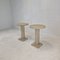 Italian Travertine Pedestals or Side Tables, 1980s, Set of 2 12