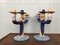 Italian Candleholders in Hand Painted Ceramic, 1960s, Set of 2, Image 23