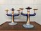 Italienische Kerzenhalter aus handbemalter Keramik, 1960er, 2er Set 21