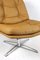 Camel Brown Natural Leather Swivel Chair, Denmark 7