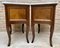 Mid-Century Walnut Nightstands with Drawers and Marble Tops, 1950s, Set of 2 6