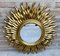 Specchio Sunburst Mid-Century dorato, Francia, anni '50, Immagine 5