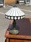 Vintage Black & White Tiffany Lamp 3