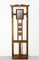 French Coat Rack in Oak, Glass and Mirror, 1950s 2
