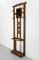 French Coat Rack in Oak, Glass and Mirror, 1950s 3