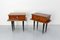 French Nightstands in Oak with Marble Tops, 1960s, Set of 2 5
