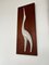 Mid-Century Modern Heron Wall Decoration in Teak and Porcelain, 1960s, Image 3