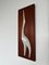 Mid-Century Modern Heron Wall Decoration in Teak and Porcelain, 1960s 4