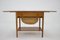 Oak AT-33 Sewing Table attributed to Hans J. Wegner for Andreas Tuck, Denmark, 1960s 3