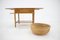 Oak AT-33 Sewing Table attributed to Hans J. Wegner for Andreas Tuck, Denmark, 1960s, Image 9