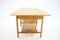 Oak AT-33 Sewing Table attributed to Hans J. Wegner for Andreas Tuck, Denmark, 1960s, Image 12