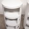 Vintage White Plastic Modular Cabinets attributed to Anna Castelli Ferrieri for Kartell, 1970s, Set of 2 7