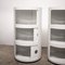 Vintage White Plastic Modular Cabinets attributed to Anna Castelli Ferrieri for Kartell, 1970s, Set of 2 13