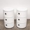 Vintage White Plastic Modular Cabinets attributed to Anna Castelli Ferrieri for Kartell, 1970s, Set of 2 4