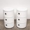 Vintage White Plastic Modular Cabinets attributed to Anna Castelli Ferrieri for Kartell, 1970s, Set of 2, Image 4