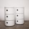 Vintage White Plastic Modular Cabinets attributed to Anna Castelli Ferrieri for Kartell, 1970s, Set of 2 11